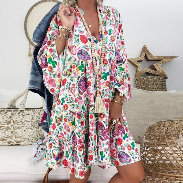 2020 women ladies loose print three quarter sleeve mini dress summer dress robe femme sukienki vestidos de festa plus size1, Black;gray
2020 women ladies loose print three quarter sleeve mini dress summer dress robe femme sukienki vestidos de festa plus size1, Black;gray