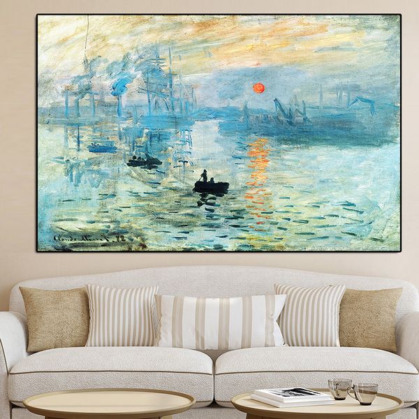classicial claude monet impression sunrise famous landscape cuadros oil painting on canvas art poster print wall picture decor
classicial claude monet impression sunrise famous landscape cuadros oil painting on canvas art poster print wall picture decor