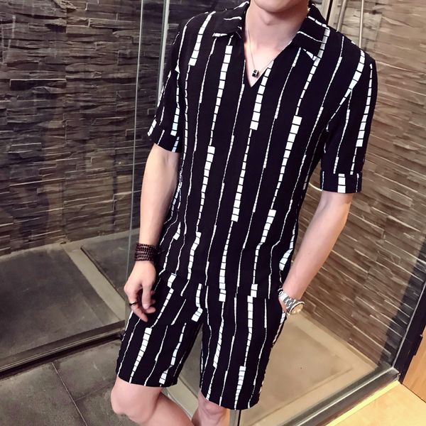 2021 new 2pce irregular stripe men ensemble homme survete shirt + shorts causal beach set ropa de hombre 3yxp, Black
2021 new 2pce irregular stripe men ensemble homme survete shirt + shorts causal beach set ropa de hombre 3yxp, Black