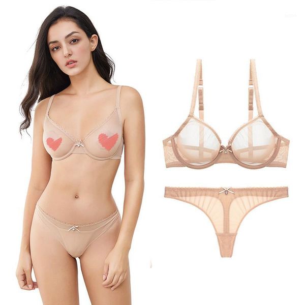 women see-through lace push up transparent everyday bra and panties thong1, Red;black
women see-through lace push up transparent everyday bra and panties thong1, Red;black