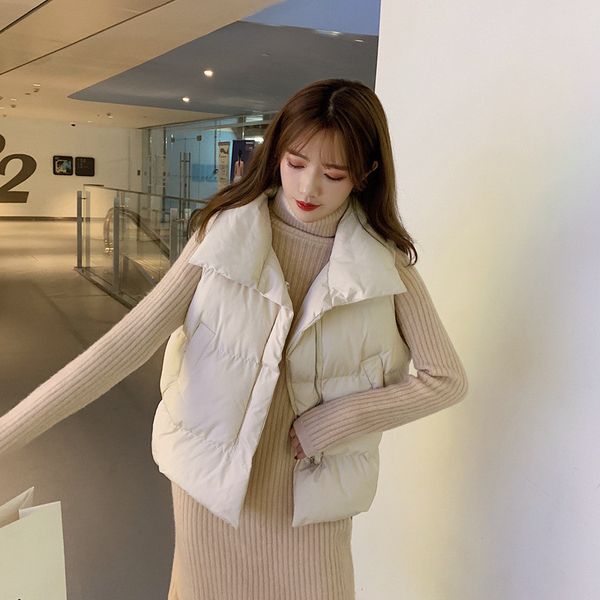2021 Female Winter Vest New Korean Loose Sleeveless Parkas Bloated Plus Size Contton Fashion Quilted Jacket N2ML, Black;white
2021 Female Winter Vest New Korean Loose Sleeveless Parkas Bloated Plus Size Contton Fashion Quilted Jacket N2ML, Black;white