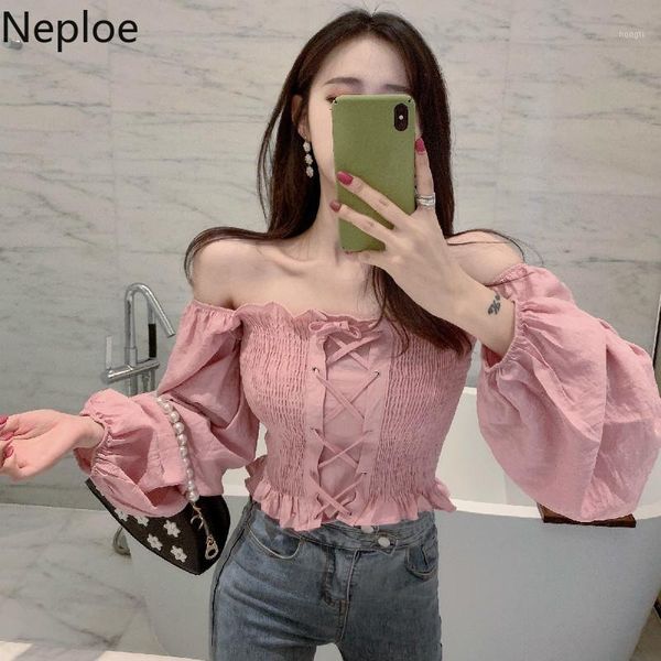 neploe korean one strapless shoulder chiffon shirt feminino slim waist lace lantern sleeve blusas elegant fall blouse 458851, White
neploe korean one strapless shoulder chiffon shirt feminino slim waist lace lantern sleeve blusas elegant fall blouse 458851, White