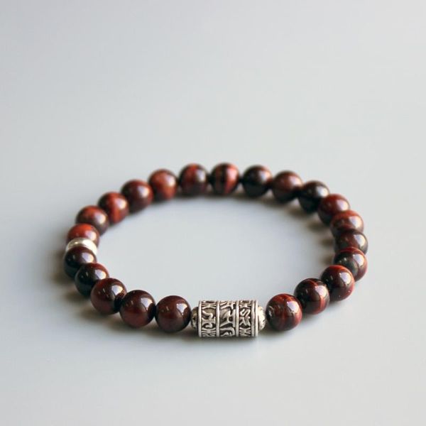 eastisan red tiger eye stone beads with tibetan buddhism mantra charm bracelet for man woman om mani padme hum jewelry, Black
eastisan red tiger eye stone beads with tibetan buddhism mantra charm bracelet for man woman om mani padme hum jewelry, Black