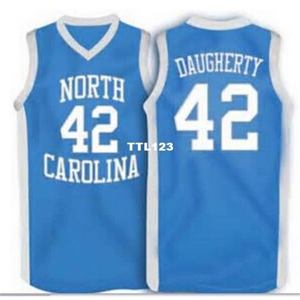 age men nc #42 brad daugherty mesh fabric full embroidery college jersey size s-4xl or custom any name or number college jersey, Black
age men nc #42 brad daugherty mesh fabric full embroidery college jersey size s-4xl or custom any name or number college jersey, Black