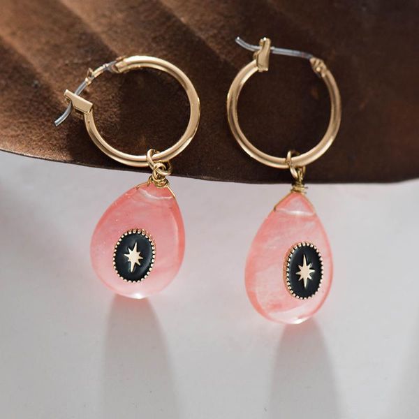 hoop & huggie fever&autumn winter women enamel dangle gold earrings pink resin water drop stone vintage earring jewelry aros de moda 20, Golden;silver
hoop & huggie fever&autumn winter women enamel dangle gold earrings pink resin water drop stone vintage earring jewelry aros de moda 20, Golden;silver