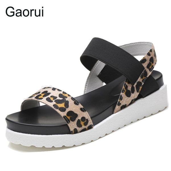 gaorui new brand shoes ankle strap women sandals sweet leopard flats sandals casual summer female footwear 5 cm, Black
gaorui new brand shoes ankle strap women sandals sweet leopard flats sandals casual summer female footwear 5 cm, Black