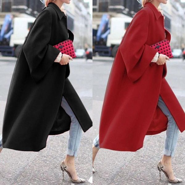 zanzea coats women autumn long jackets 2020 lapel neck loose pockets overcoats fashion lady long sleeve outwear chaqueta casaco, Black;brown
zanzea coats women autumn long jackets 2020 lapel neck loose pockets overcoats fashion lady long sleeve outwear chaqueta casaco, Black;brown
