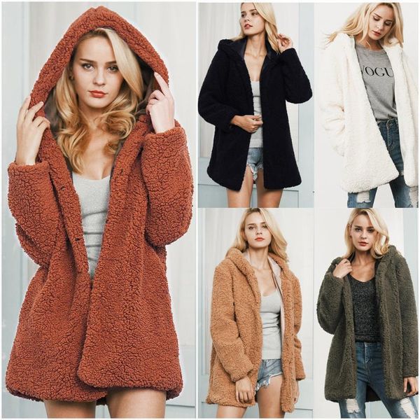 t0872 europe and america new fashion women winter hooded coat female winter faux fur jacket coat, Black
t0872 europe and america new fashion women winter hooded coat female winter faux fur jacket coat, Black