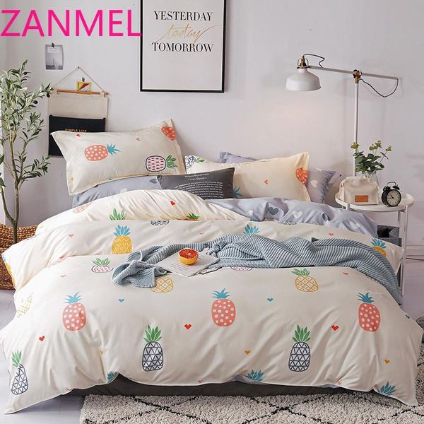 brief style polyester bedding sets twin size blanket cover set sanding fabric cartoon pineapple printing bed linens
brief style polyester bedding sets twin size blanket cover set sanding fabric cartoon pineapple printing bed linens
