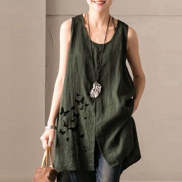 cotton linen vests zanzea summer butterfly tanks women vintage sleeveless blouse casual printed high low blusas female 5xl, White
cotton linen vests zanzea summer butterfly tanks women vintage sleeveless blouse casual printed high low blusas female 5xl, White