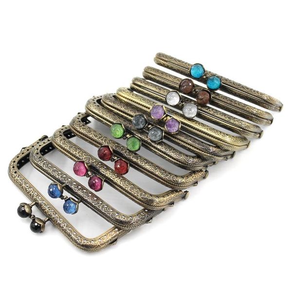 bag parts & accessories 10.5cm coral beads antique bronze square metal purse frame handle for clutch handbag making kiss clasp lock, Black
bag parts & accessories 10.5cm coral beads antique bronze square metal purse frame handle for clutch handbag making kiss clasp lock, Black