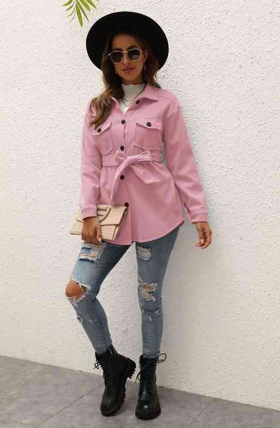 Women's Wool & Blends blends women wool winter coats pure color long sleeve jacket fashion outerwear with belts wholesale YMFL, Black
Women's Wool & Blends blends women wool winter coats pure color long sleeve jacket fashion outerwear with belts wholesale YMFL, Black
