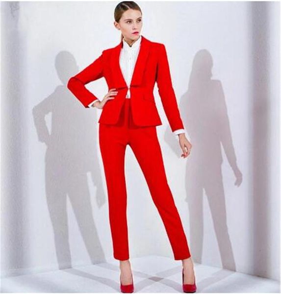 women's two piece pants red suit 2 pieces set 2021 autumn office wear jacket with ladies trousers and custom made, White
women's two piece pants red suit 2 pieces set 2021 autumn office wear jacket with ladies trousers and custom made, White