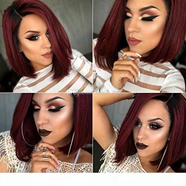 1b t #99j dark roots straight ombre bob full lace wigs for black women lace front human hair wigs brazilian virgin hair, Black;brown
1b t #99j dark roots straight ombre bob full lace wigs for black women lace front human hair wigs brazilian virgin hair, Black;brown