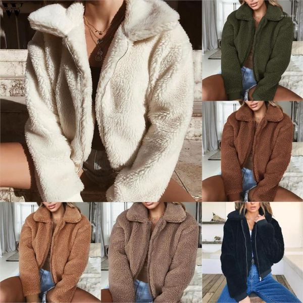 winter jacket women plush coat teddy fleece jacket faux fur lamb thicken warm long sleeve female jackets overcoat outerwear ropa1, Black;brown
winter jacket women plush coat teddy fleece jacket faux fur lamb thicken warm long sleeve female jackets overcoat outerwear ropa1, Black;brown