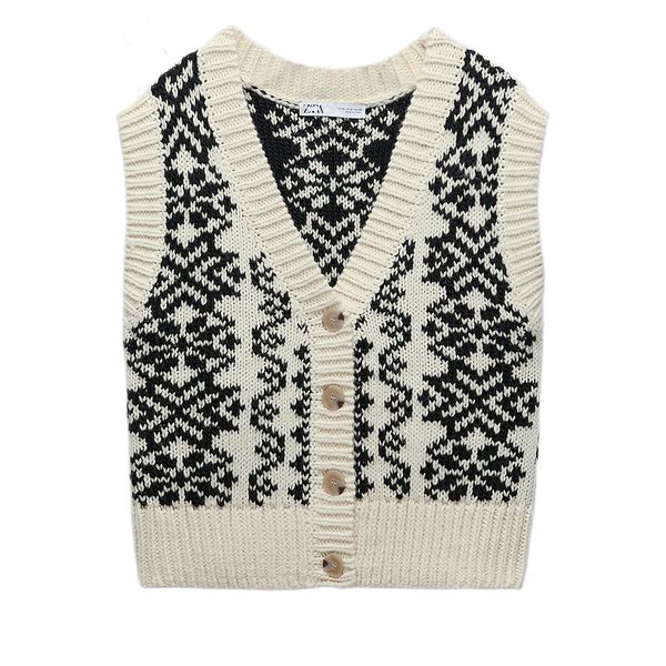 2021 new womens fashion sleeveless button neck jackquard gilets short waistcoats vest jackets, Black;white
2021 new womens fashion sleeveless button neck jackquard gilets short waistcoats vest jackets, Black;white