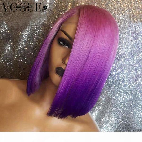 purple bob lace front wigs with baby hair pre plucked brazilian blue red ombre wig 180% short human hair wigs for black women, Black;brown
purple bob lace front wigs with baby hair pre plucked brazilian blue red ombre wig 180% short human hair wigs for black women, Black;brown