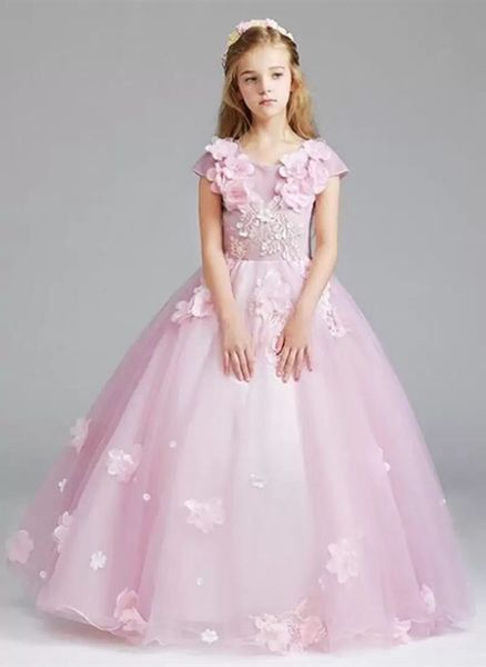 2022 new lace bling girls pageant dresses princess 3d floral appliques tiered kids flower girls dress birthday gowns, White;blue
2022 new lace bling girls pageant dresses princess 3d floral appliques tiered kids flower girls dress birthday gowns, White;blue