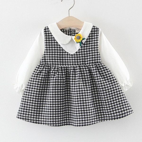 girl's dresses toddler kids baby fake two long sleeve ruffle plaid sunflower girls elegant princess party dress for costume z13$, Red;yellow
girl's dresses toddler kids baby fake two long sleeve ruffle plaid sunflower girls elegant princess party dress for costume z13$, Red;yellow