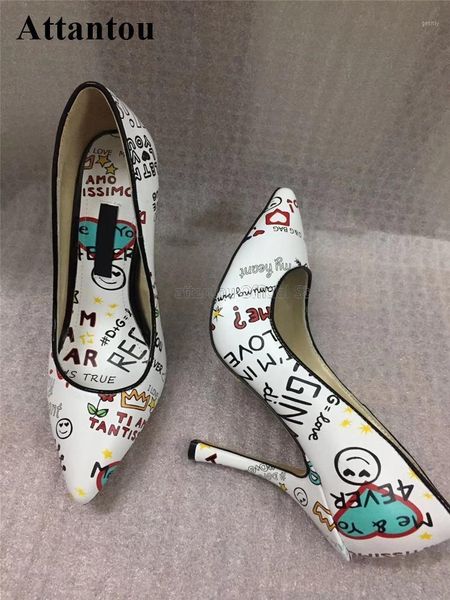 letter printed colorful women pumps thin high heel pointed toe shallow mounth shoes real leather graffiti lady high heels1, Black
letter printed colorful women pumps thin high heel pointed toe shallow mounth shoes real leather graffiti lady high heels1, Black