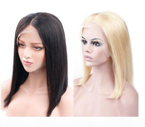 short lace front human hair wigs brazilian straight bob wig with baby hair human hair wigs natural color 613, Black;brown
short lace front human hair wigs brazilian straight bob wig with baby hair human hair wigs natural color 613, Black;brown