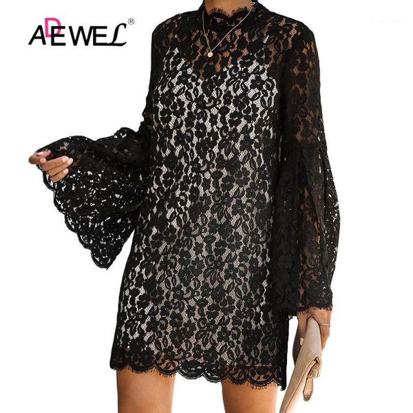 adewel 2020 women mini lace dresses o neck fashion long bell sleeve casual party dress with vest 2pcs set for club women1, Black;gray
adewel 2020 women mini lace dresses o neck fashion long bell sleeve casual party dress with vest 2pcs set for club women1, Black;gray