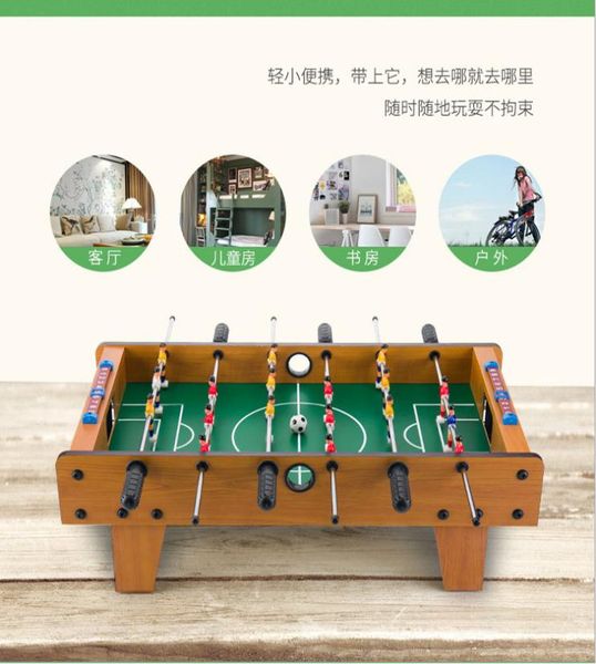 Wooden Children Tablefoosball Table Football Machine Double Christmas Gift Toy Boy Entertainment Bar Games Table 51cm#ood