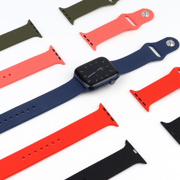classic buckle woven silicone strap for iwatch's full range,liquid silicone strap with stainless steel clasp, stylish and casual style
classic buckle woven silicone strap for iwatch's full range,liquid silicone strap with stainless steel clasp, stylish and casual style