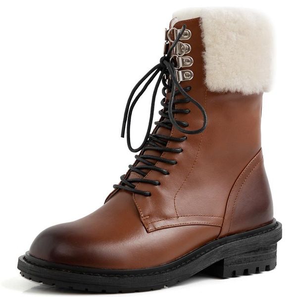 2020 winter latest women warm boots leather cross tie thick high heels shoes work office ladies lambs wool platform snow boots, Black
2020 winter latest women warm boots leather cross tie thick high heels shoes work office ladies lambs wool platform snow boots, Black