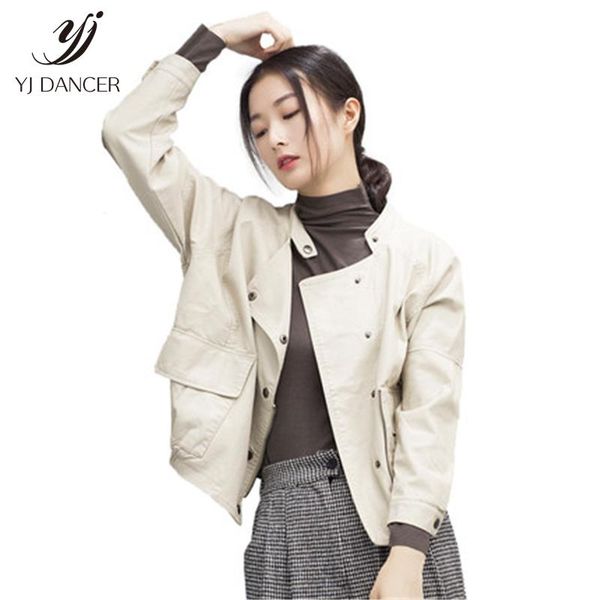women's leather & faux clothing 2021 fashion spring and autumn hip hop loose pu jacket short coat tide h0116, Black
women's leather & faux clothing 2021 fashion spring and autumn hip hop loose pu jacket short coat tide h0116, Black