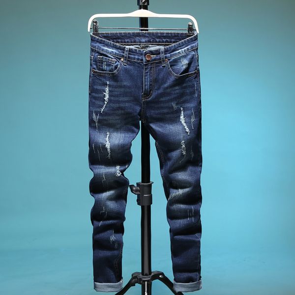 2d jeans man fashion tattered slim jeans new stretch wind mill pure cotton trousers zengcheng pants wholesale, Blue
2d jeans man fashion tattered slim jeans new stretch wind mill pure cotton trousers zengcheng pants wholesale, Blue