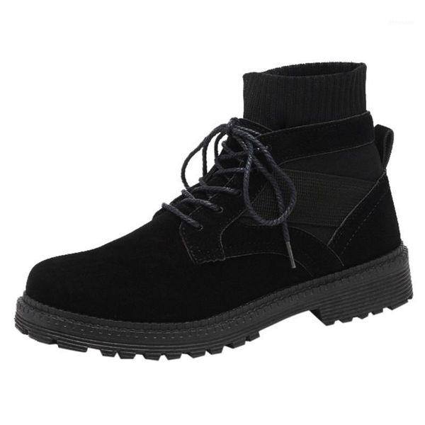 sagace fashion men's boots high-boots men casual lace socks tooling non-slip motorcycle ankle men work shoes new1, Black
sagace fashion men's boots high-boots men casual lace socks tooling non-slip motorcycle ankle men work shoes new1, Black