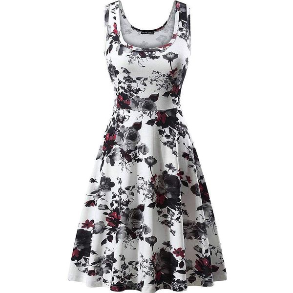 women summer dress casual lady print square collar floral vest sleeveless beach mini dress boho pleated elegant robe femme #t1g, Black;gray
women summer dress casual lady print square collar floral vest sleeveless beach mini dress boho pleated elegant robe femme #t1g, Black;gray