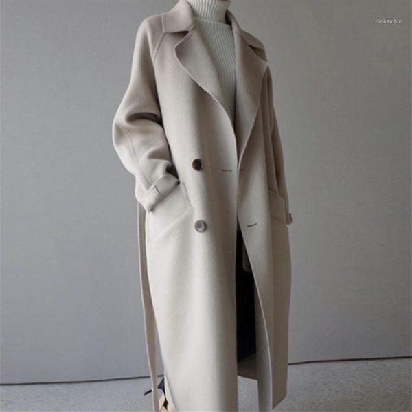 wool double-sided loose trench women's autumn and winter woollen coat female wide-waisted cashmere coat long solid wool1, Black
wool double-sided loose trench women's autumn and winter woollen coat female wide-waisted cashmere coat long solid wool1, Black
