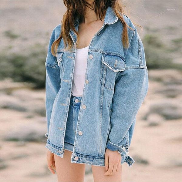 women's jackets denim jacket autumn women retro oversize loose button jeans pocket coat jaqueta feminina casaco feminino1, Black;brown
women's jackets denim jacket autumn women retro oversize loose button jeans pocket coat jaqueta feminina casaco feminino1, Black;brown