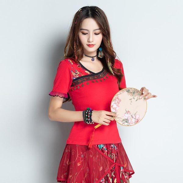women's blouses & shirts kyqiao blusa feminina ethnic woman spring mexico style vintage hippie long sleeve red black embroidery shirt1, White
women's blouses & shirts kyqiao blusa feminina ethnic woman spring mexico style vintage hippie long sleeve red black embroidery shirt1, White