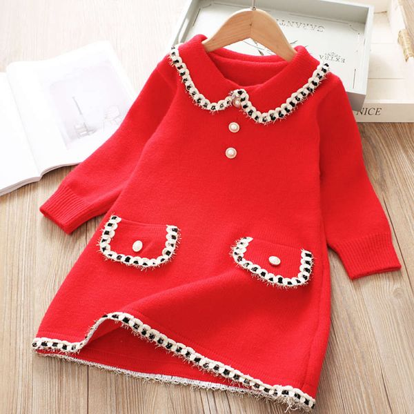 girl's fragrance 2020 children's lovely little baby collar medium long sve princs wool drs, Red;yellow
girl's fragrance 2020 children's lovely little baby collar medium long sve princs wool drs, Red;yellow