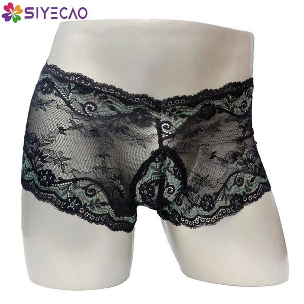 underpants men's boxer lace gay underwear sissy ultra-thin mesh seamless transparent uderwear breathable cueca masculina, Black;white
underpants men's boxer lace gay underwear sissy ultra-thin mesh seamless transparent uderwear breathable cueca masculina, Black;white