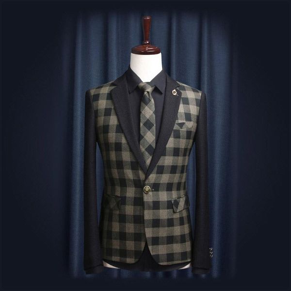 2014 autumn new arrival american style simple fashion plaid printed slim men suit man business formal blazer, White;black
2014 autumn new arrival american style simple fashion plaid printed slim men suit man business formal blazer, White;black