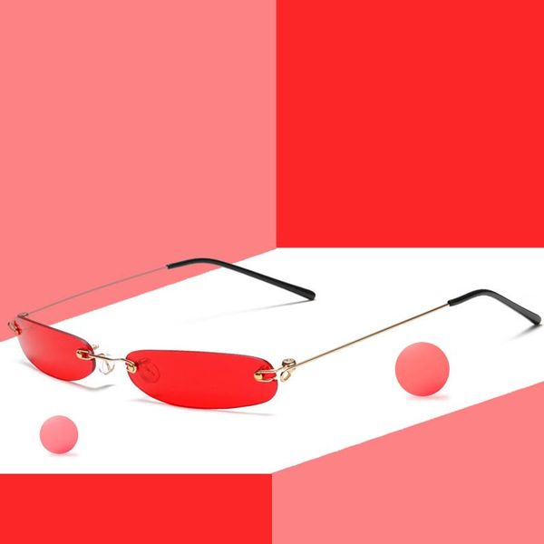 sunglasses small thin narrow women2021 vintage rimless womens mens red shades metal frames eyewearoculos uv400, White;black
sunglasses small thin narrow women2021 vintage rimless womens mens red shades metal frames eyewearoculos uv400, White;black