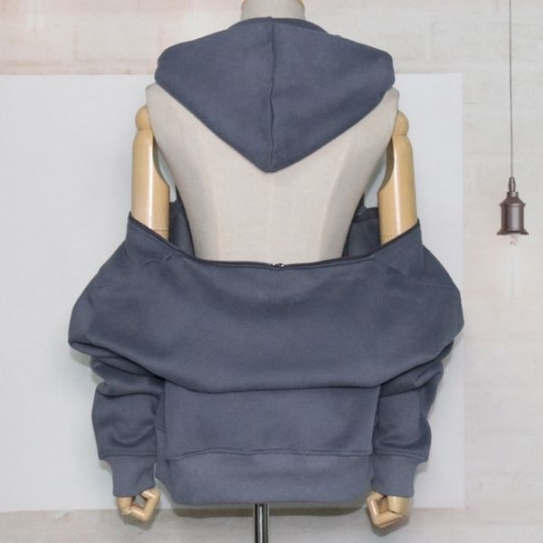 women reversible hoodies fleece hooded sweatshirt pullover tracksuit high street 201114, Black
women reversible hoodies fleece hooded sweatshirt pullover tracksuit high street 201114, Black