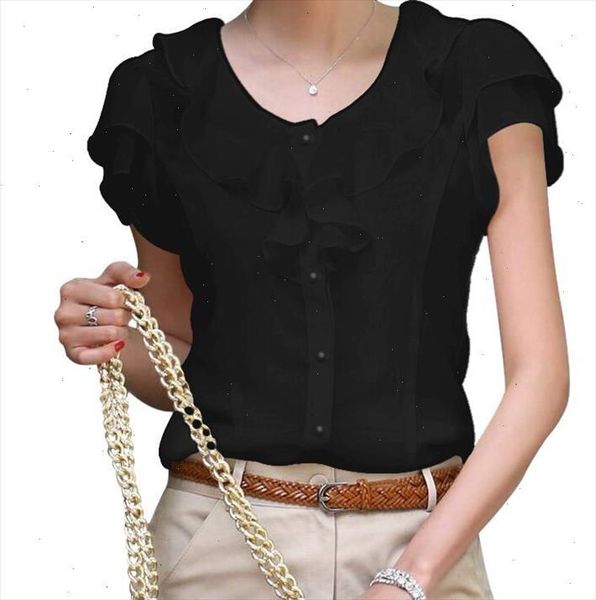 women 2021 ruffle chiffon blouse white shirt female short butterfly sleeve shirt plus size 5xl
women 2021 ruffle chiffon blouse white shirt female short butterfly sleeve shirt plus size 5xl