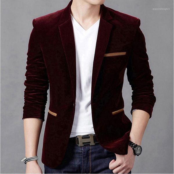 men's suits & blazers brand men's casual blazer one button corduroy slim fit fashion jacket men brown blue wine red1, White;black
men's suits & blazers brand men's casual blazer one button corduroy slim fit fashion jacket men brown blue wine red1, White;black
