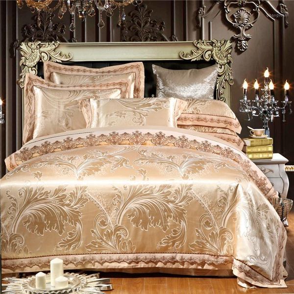luxury silk bedding set lace satin bed sets bed linen/sheet set /king size home textile duvet cover parrure de lit nordico1
luxury silk bedding set lace satin bed sets bed linen/sheet set /king size home textile duvet cover parrure de lit nordico1
