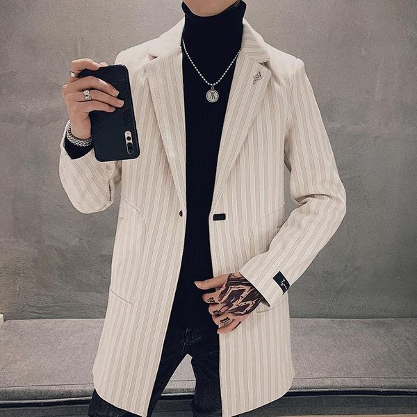 men's wool & blends winter trench coat striped long men jackets and coats casual slim fit steetwear windbreaker male outwear erkekler c, Black
men's wool & blends winter trench coat striped long men jackets and coats casual slim fit steetwear windbreaker male outwear erkekler c, Black