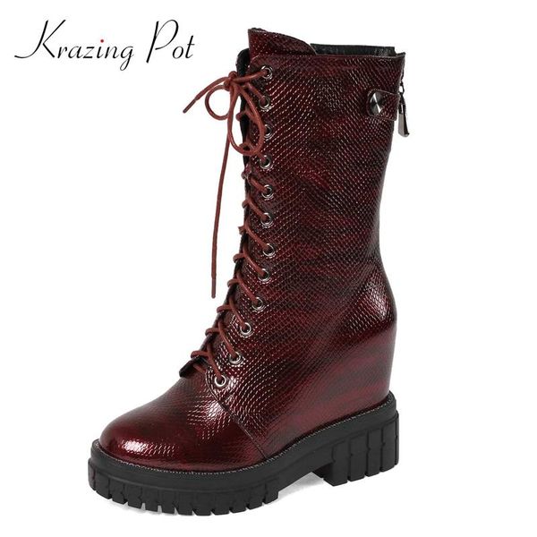 krazing pot 2020 high street fashion increasing microfiber handmade round toe gentlewomen dating gorgeous mid-calf boots l22, Black
krazing pot 2020 high street fashion increasing microfiber handmade round toe gentlewomen dating gorgeous mid-calf boots l22, Black