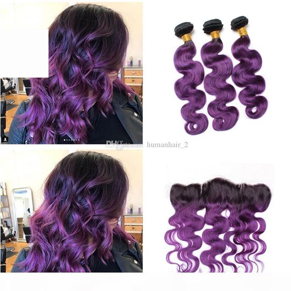 brazilian human virgin hair ombre color #1b purple body wave human hair weaves with 13*4 ear to ear lace frontal closure, Black;brown
brazilian human virgin hair ombre color #1b purple body wave human hair weaves with 13*4 ear to ear lace frontal closure, Black;brown