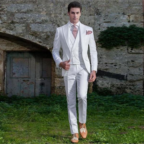 2020 white mens wedding suits custom made prom party groom tuxedos 3 piece set slim fit business male suit (blazer+vest+pants)1, White;black
2020 white mens wedding suits custom made prom party groom tuxedos 3 piece set slim fit business male suit (blazer+vest+pants)1, White;black
