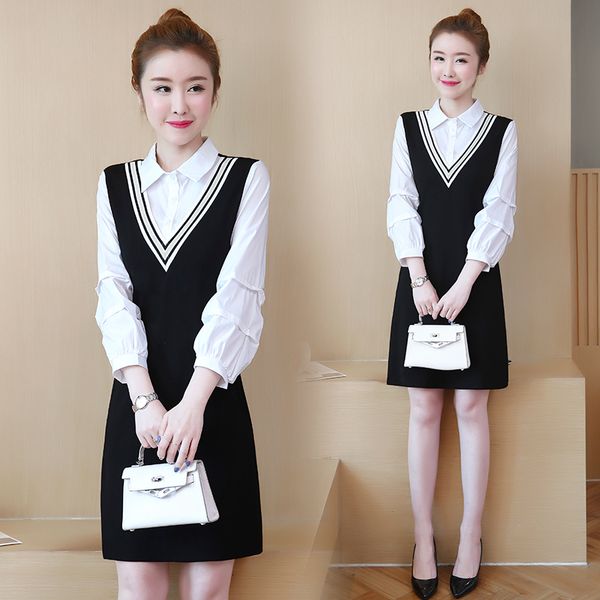 bigger l-4xl woman dressed in black slabs autumn business ladies work wear lean casual dresses qdiz, Black;gray
bigger l-4xl woman dressed in black slabs autumn business ladies work wear lean casual dresses qdiz, Black;gray