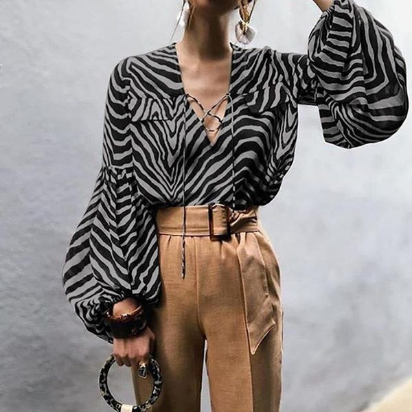 women's blouses & shirts womens fashion autumn polka dot striped leopard printed v-neck lantern sleeve blouse casual shirt, White
women's blouses & shirts womens fashion autumn polka dot striped leopard printed v-neck lantern sleeve blouse casual shirt, White